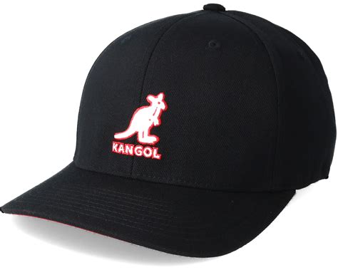 Baseball Cap 3D Black Flexfit - Kangol - casquette | Hatstore.fr