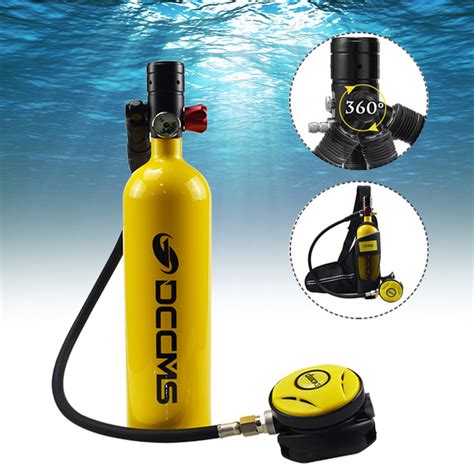 1L SCUBA Tank Diving Oxygen Reserve Pump Dive Equipment Oxygen Cylinder ...