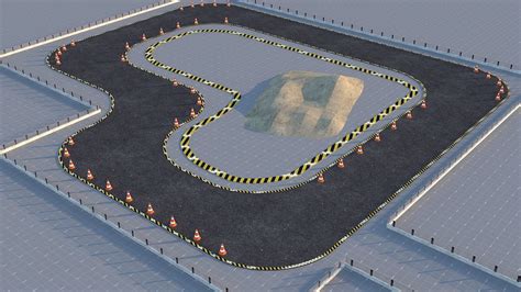 3D model Drift Circuit Race Track | CGTrader