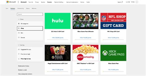 Redeem Microsoft Rewards Points