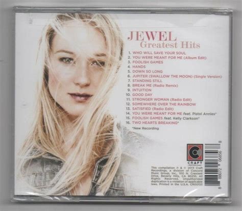 Jewel Greatest Hits 2013 CD Who Will Save Your Soul, Foolish Games - CDs