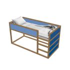 KURA Reversible bed - Design and Decorate Your Room in 3D
