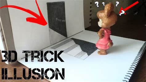 How to draw 3D illusion Door Exit to Downstairs| jesar art - YouTube