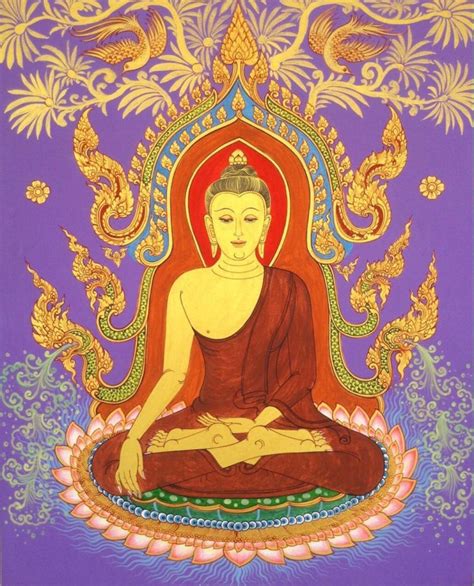 Original Lord Buddha Art Paintings For Sale | Royal Thai Art