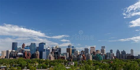 City Skyline, Calgary, Alberta, Canada Stock Image - Image of panorama ...