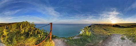 Beachy Head Overlooking The Lighthouse 360 Panorama | 360Cities