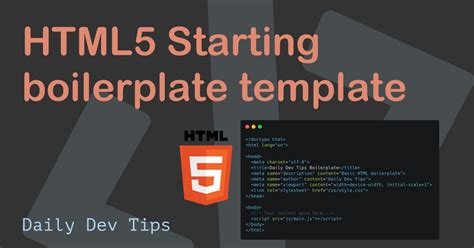 HTML5 boilerplate template to start out