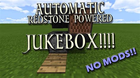 Minecraft: Automatic Redstone Jukebox Tutorial - NO MODS!! - Bedrock ...