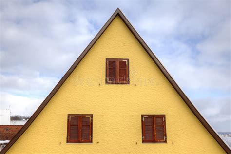 House Roof in Triangle Shape Stock Photo - Image of shape, triangle ...