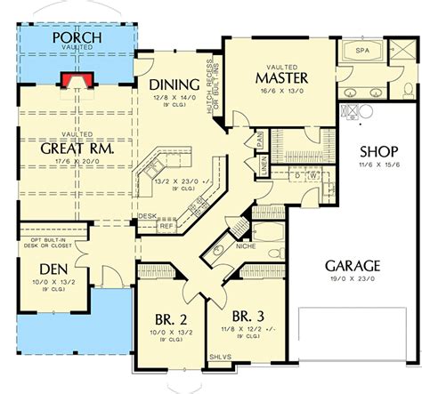 One Story Home Floor Plans - Image to u