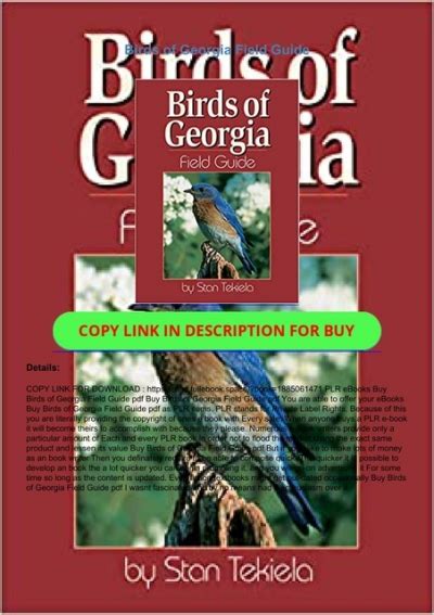 PDF⚡ Birds of Georgia Field Guide