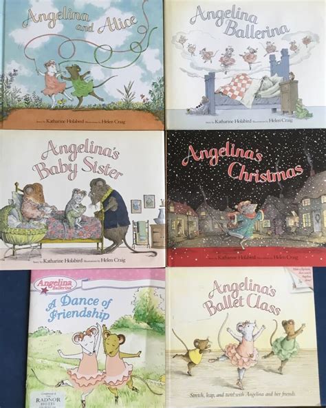 Angelina Ballerina Set of 6 Books by Katherine Holabird Children's TV Series AG | Angelina ...