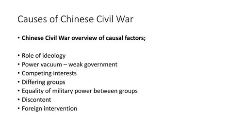 Causes (origins) of the Chinese Civil War - ppt download