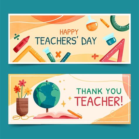 Teachers Banner - Free Vectors & PSDs to Download