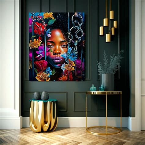 Colorful Black Art Print, Home Decor, Wall Art, Gift for Her - Etsy