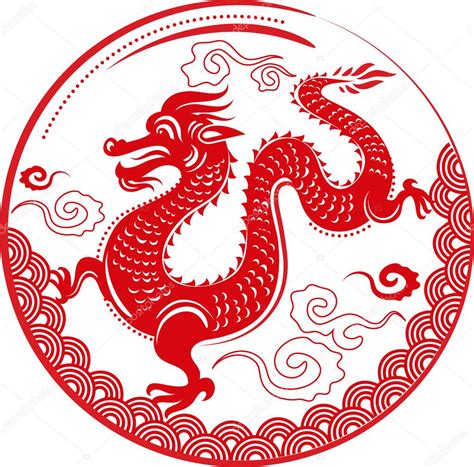 Year of Dragon, Chinese New Year — Stock Vector © marish #7349779