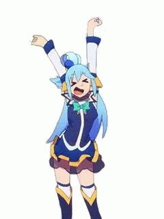 Happy Aqua Lively Dance GIF | GIFDB.com