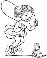 Girl Walking Dog Coloring Page  Team sketch template