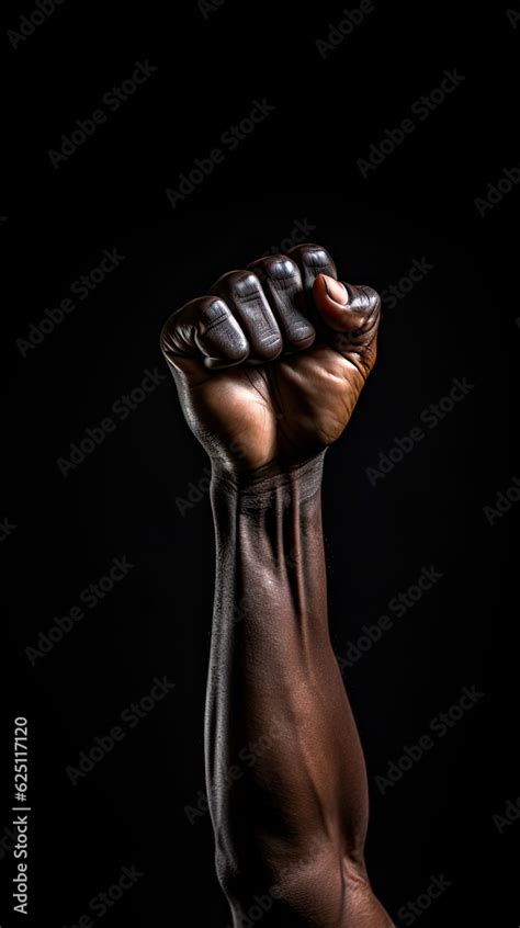 Black Clenched fist raised up, black lives matter, blackout tuesday, blackout week, racial ...