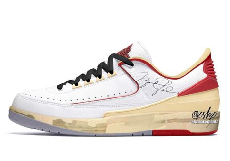 Off-White x Air Jordan 2 Low White Red DJ4375-106 Release Date - SBD