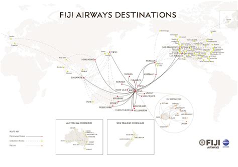 Flight Route Map | Fiji Airways