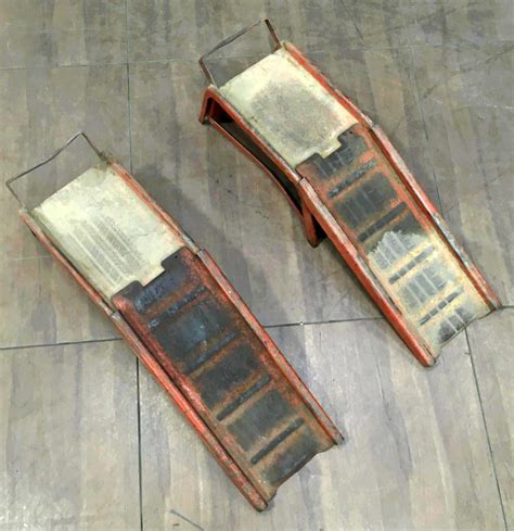 Lot - Pair Of Steel Vehicle Ramps