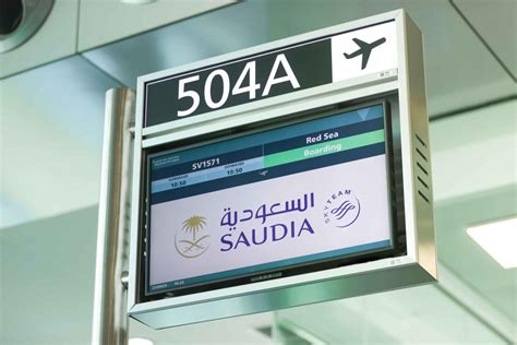 First SAUDIA flight touched down at Red Sea International airport ...