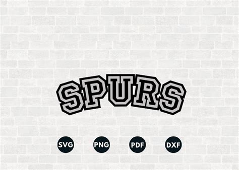 Spurs Svg, Spurs Template, Spurs Stencil, Basketball Gifts, Digital Sport, Sticker Svg ...