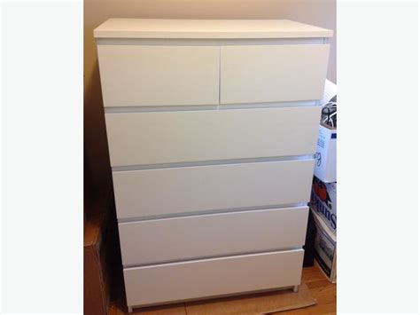IKEA Malm 5 drawer dresser (white) Saanich, Victoria