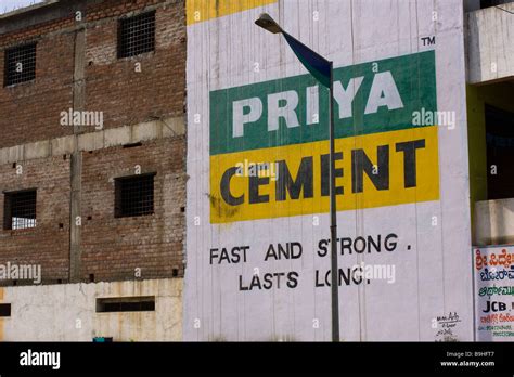 Priya cement advert, India Stock Photo - Alamy