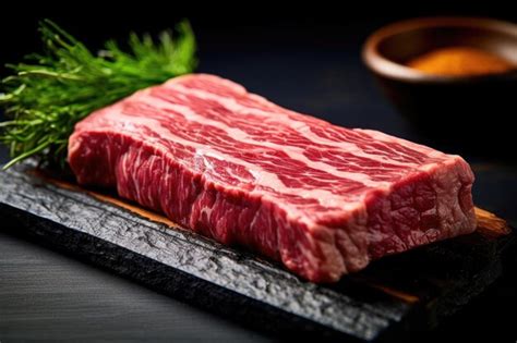 Premium Photo | A5 Japanese Wagyu Steak Cut