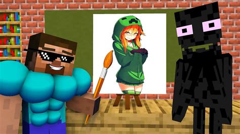 DRAWING CHALLENGE 7 - Minecraft Animation - YouTube