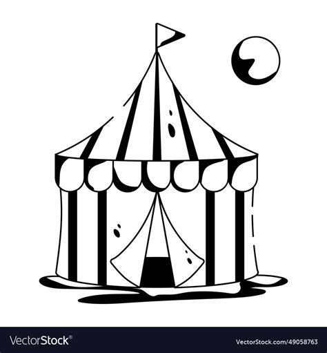 Circus tent Royalty Free Vector Image - VectorStock