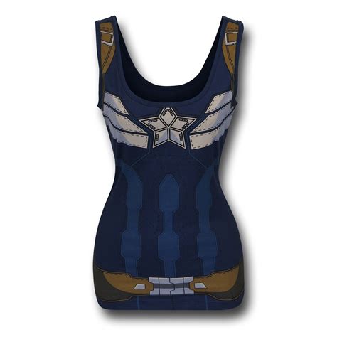 Captain America Women's Costume Tank Top