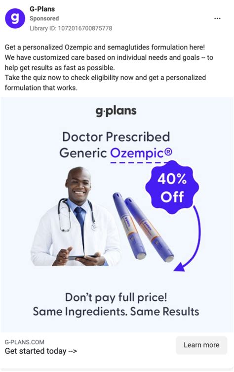 Meta users are being bombarded with ads for shady “generic” Ozempic ...