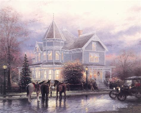 8 Thomas Kinkade Christmas Paintings Perfectly Capture the Holidays