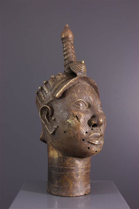 Tête Ilé-Ifé Ooni (13478) - Bronze africain Ife - Art africain