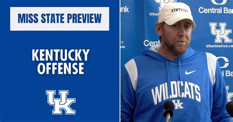 WATCH: Liam Coen, Kentucky offense preview Mississippi State