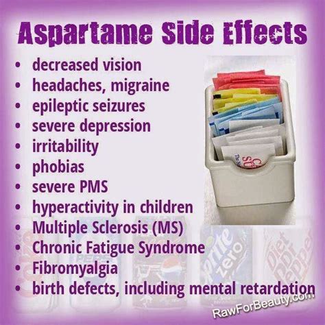 Health & nutrition tips: Aspartame side effects