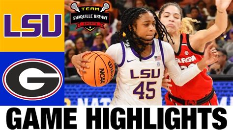 #9 LSU vs Georgia Highlights | NCAA Women's Basketball | 2024 College Basketball - Win Big Sports