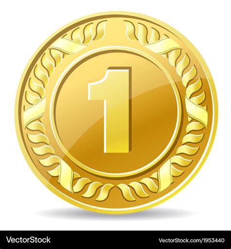 Gold coin Royalty Free Vector Image - VectorStock