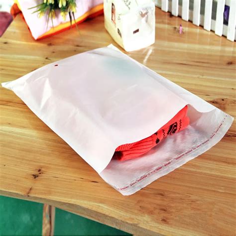 50Pcs Milky Plastic Self Adhesive Bags OPP Packing Bags Books Clothes ...