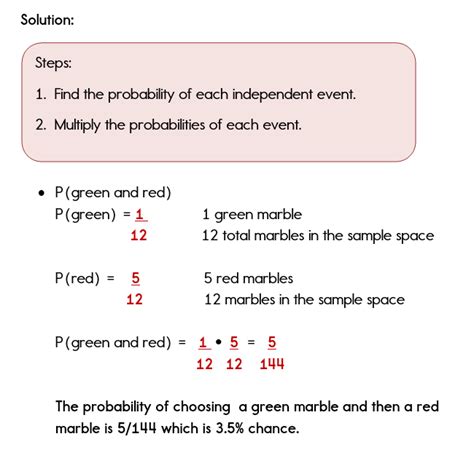 Probability Independent Events Examples