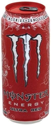 Monster Ultra Red Energy Drink - 16 oz, Nutrition Information | Innit