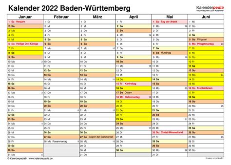 Kalender 2022 Ferien Deutschland / Übersicht ferien, schulferien und ferientermine in allen ...