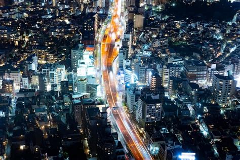 Premium Photo | Tokyo shuto expressway at night in japan