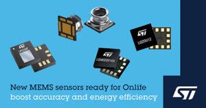 STMicroelectronics' new MEMS sensors advance performance of smart devices