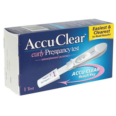 Accu-Clear Early Pregnancy Test Over 99% Accurate 1 Test (751774611007)