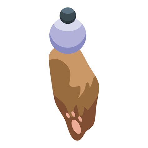 Lucky rabbit foot icon, isometric style 15689918 Vector Art at Vecteezy