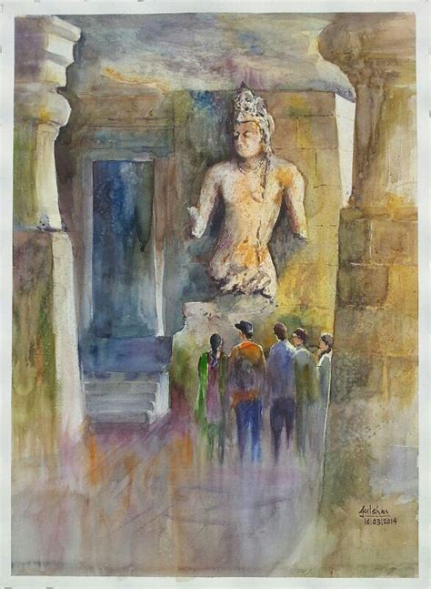 Elephanta Caves Painting by Gulshan Achari - Pixels